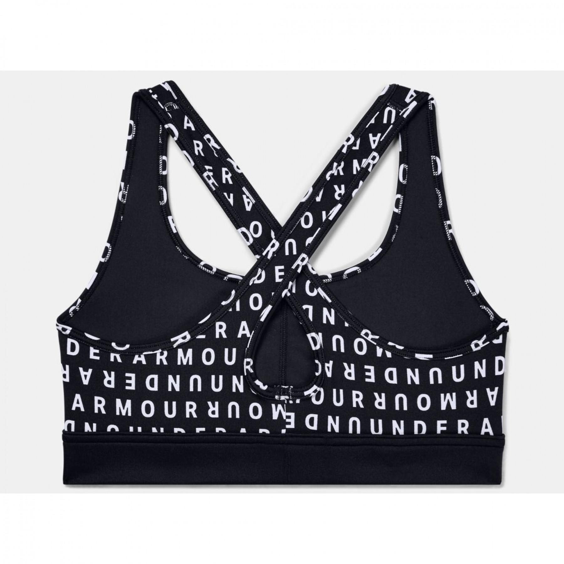 Women's bra Under Armour Mid Crossback Print Mash Up