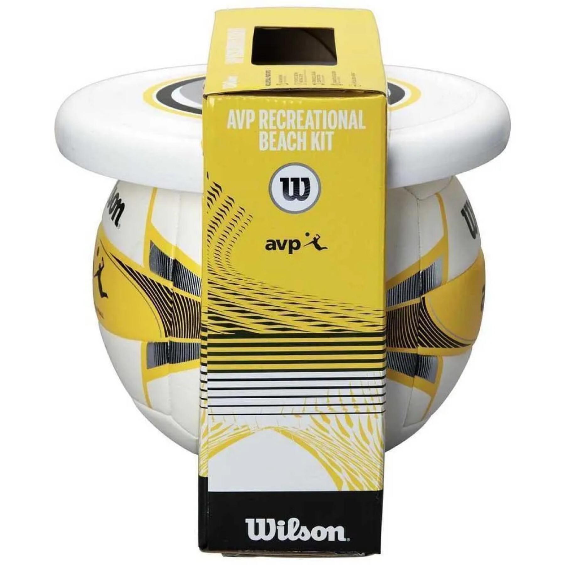 Beach volleyball kit Wilson AVP (Ballon + Disque)