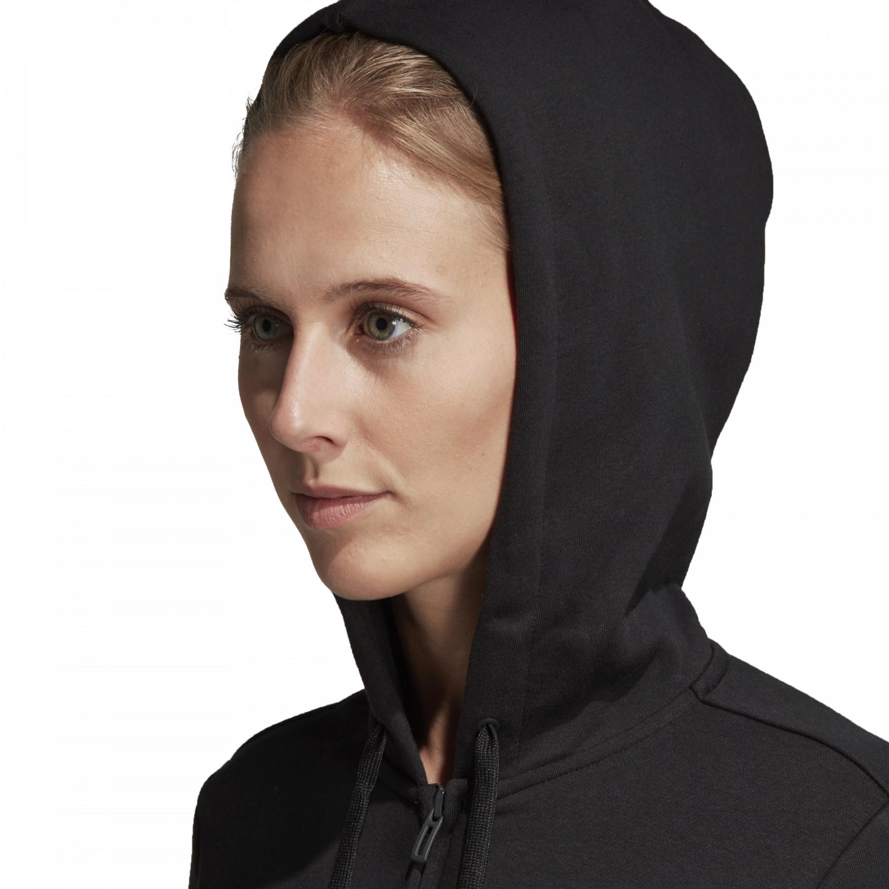 Women's hooded jacket adidas Essentials Linear Fleece
