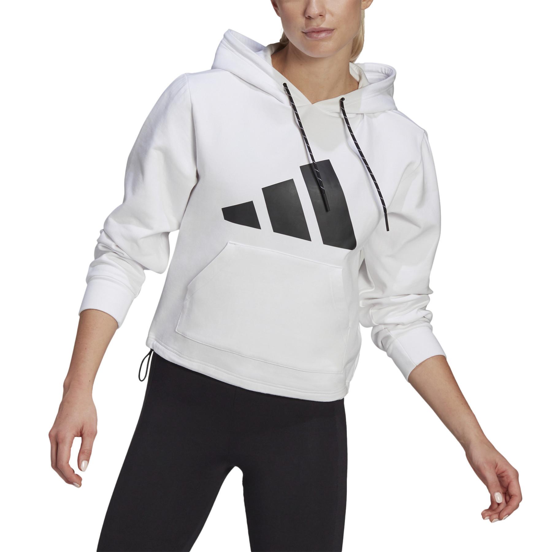 Women's hooded sweatshirt adidas Sportswear Relaxed Doubleknit