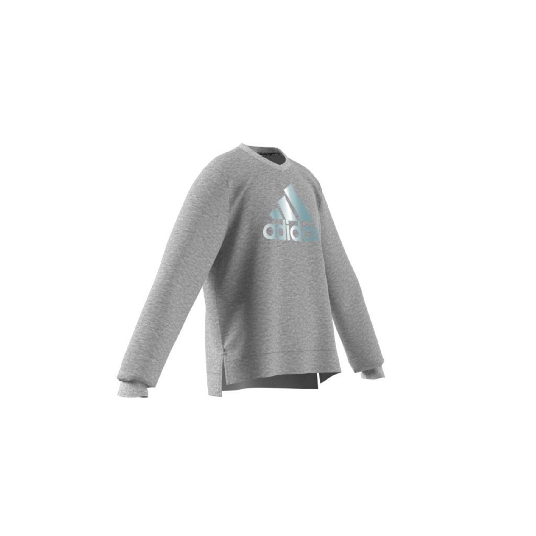 Sweatshirt round neck girl adidas Future Icons Logo Crew
