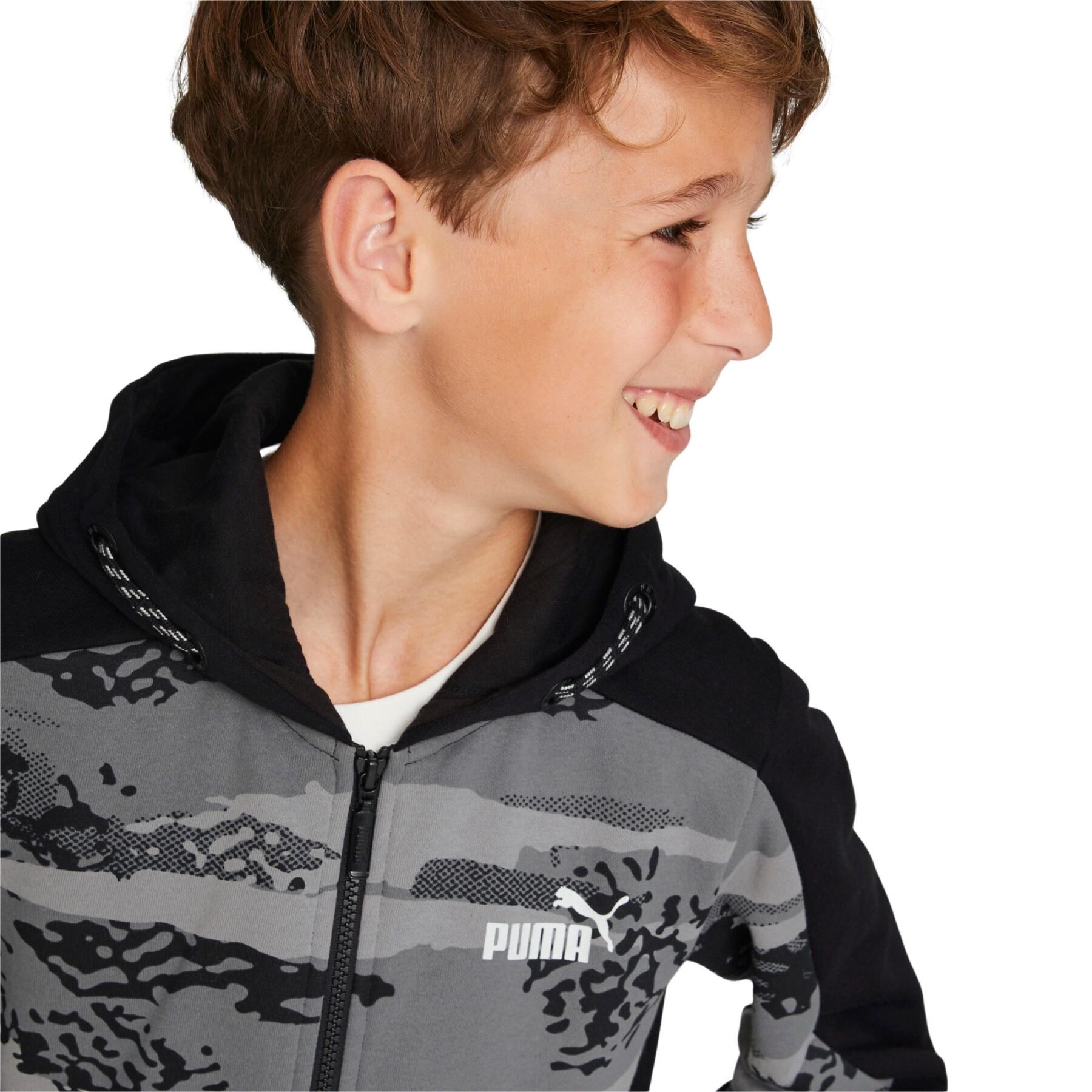 Kids full zip hoodie Puma Alpha FL B