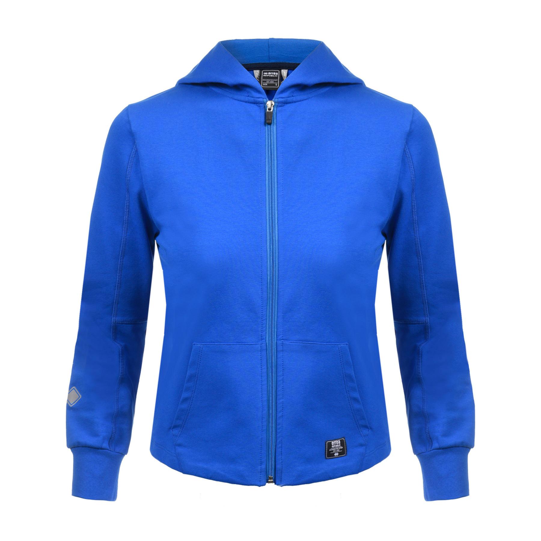 Full zip jacket for women Errea contemporary fleece