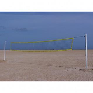 Aluminium beach volleyball posts with base Sporti France