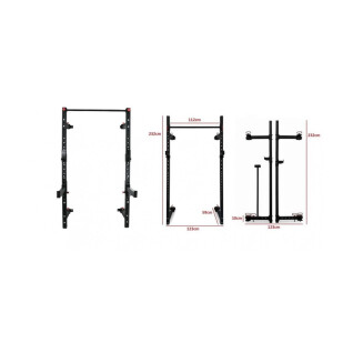 Foldable wall-mounted squat rack Disportex