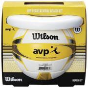 Beach volleyball kit Wilson AVP (Ballon + Disque)
