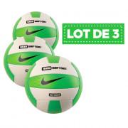 Set of 3 balloons Nike 1000 softset outdoor vert/blanc