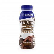 Pack of 8 protein shakes 330 ml USN Trust RTD 25 Chocolat