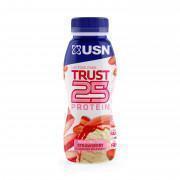 Pack of 8 protein shakes 330 ml USN Trust RTD 25 Fraise